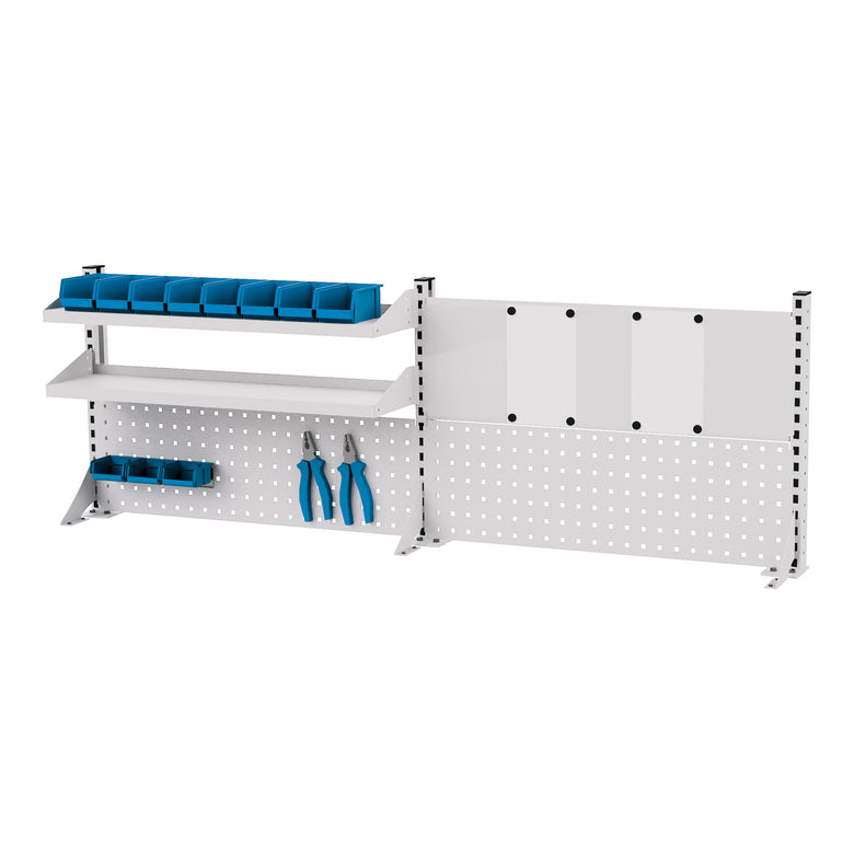 STIER multi-wall construction WxH 2000x650 mm 2 perforated walls