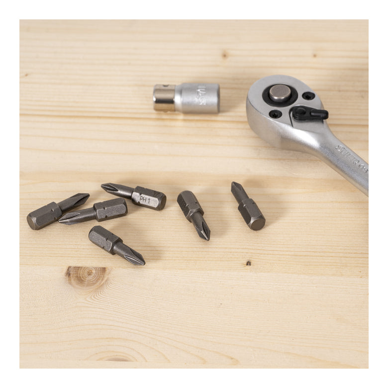 STIER Phillips-Bit PH 1 | PH 3 Form C 6,3 Länge 25 mm 10er Pack 10 Stk