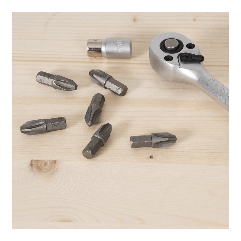 STIER Phillips-Bit PH 1 | PH 3 Form C 6,3 Länge 25 mm 10er Pack 10 Stk