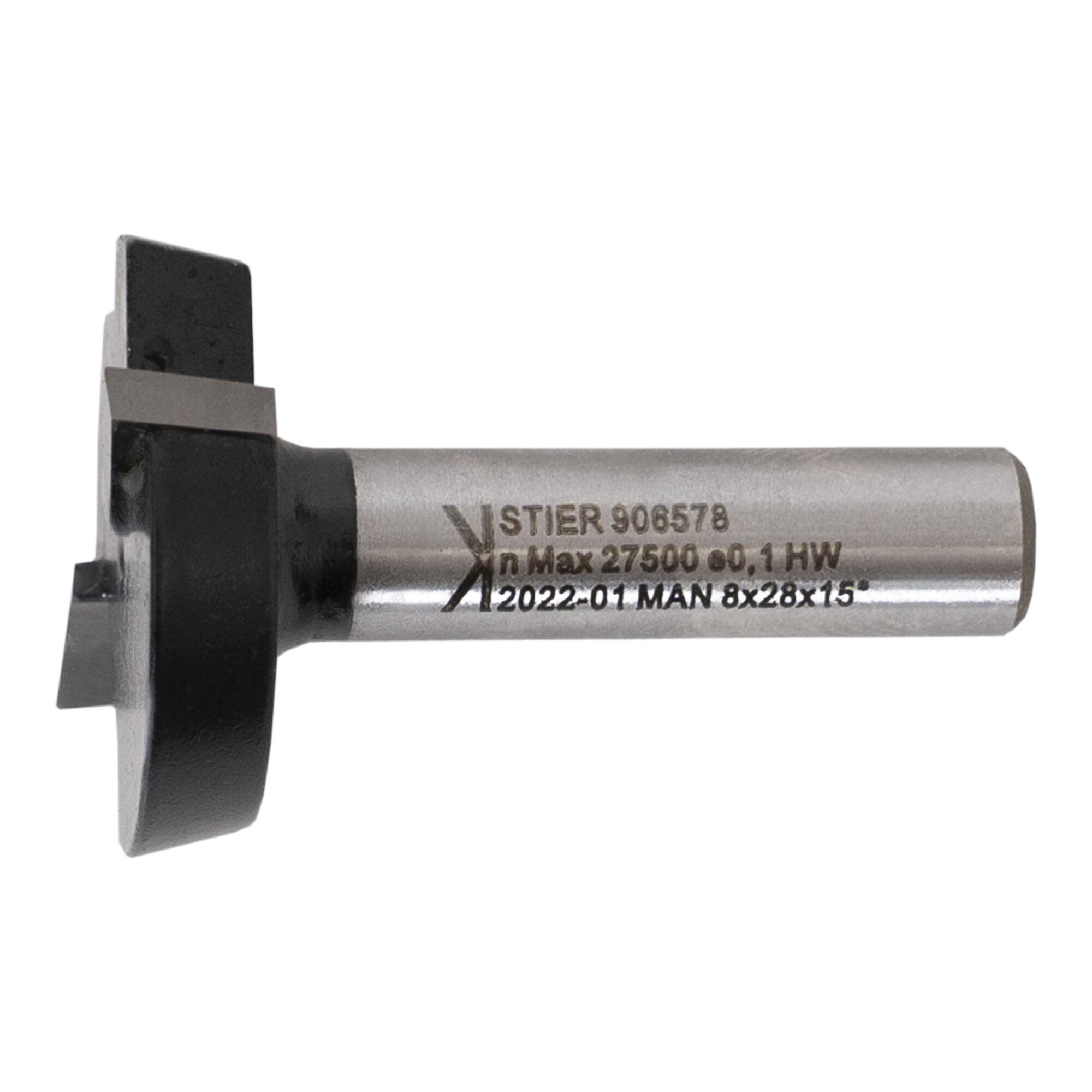 STIER Planfräser HW 8 mm Durchmesser 28 mm NL 7,5 mm 5 Grad
