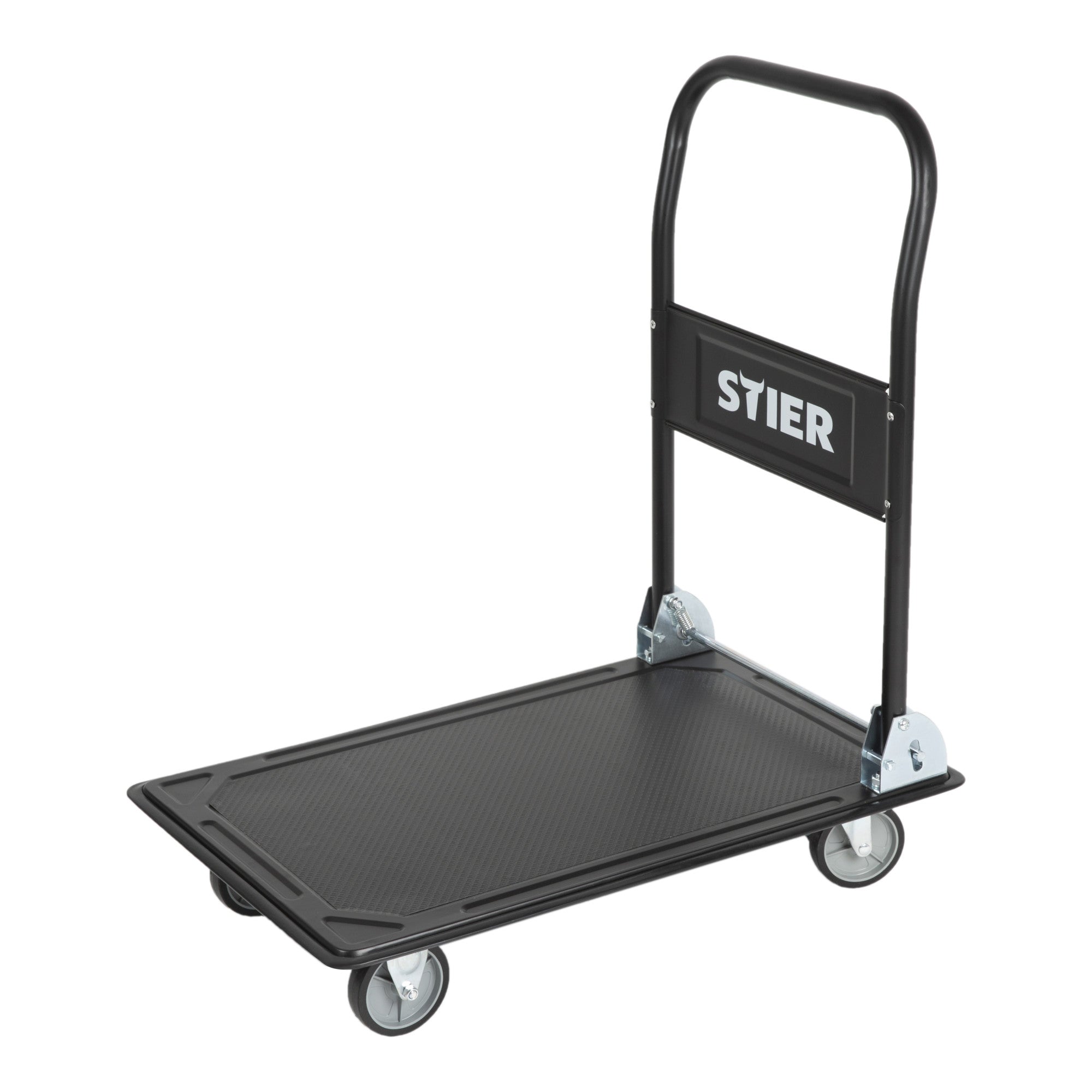 STIER Plattformwagen klappbar Tragkraft 150/300 kg Transportwagen Schiebebügel