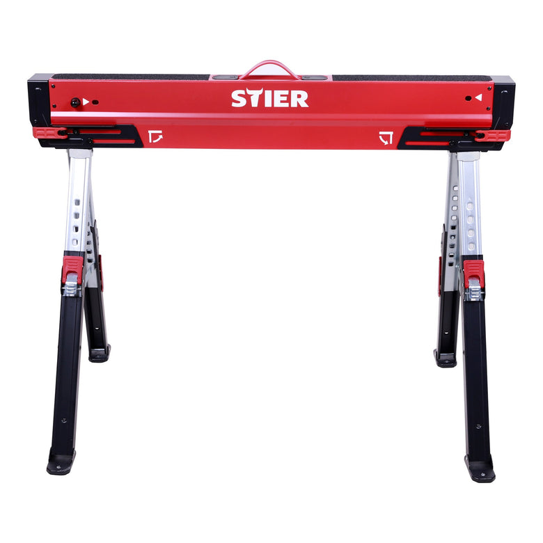 STIER Premium Falt-Arbeitsbock Sägebock höhenverstellbar 590 kg (Single)