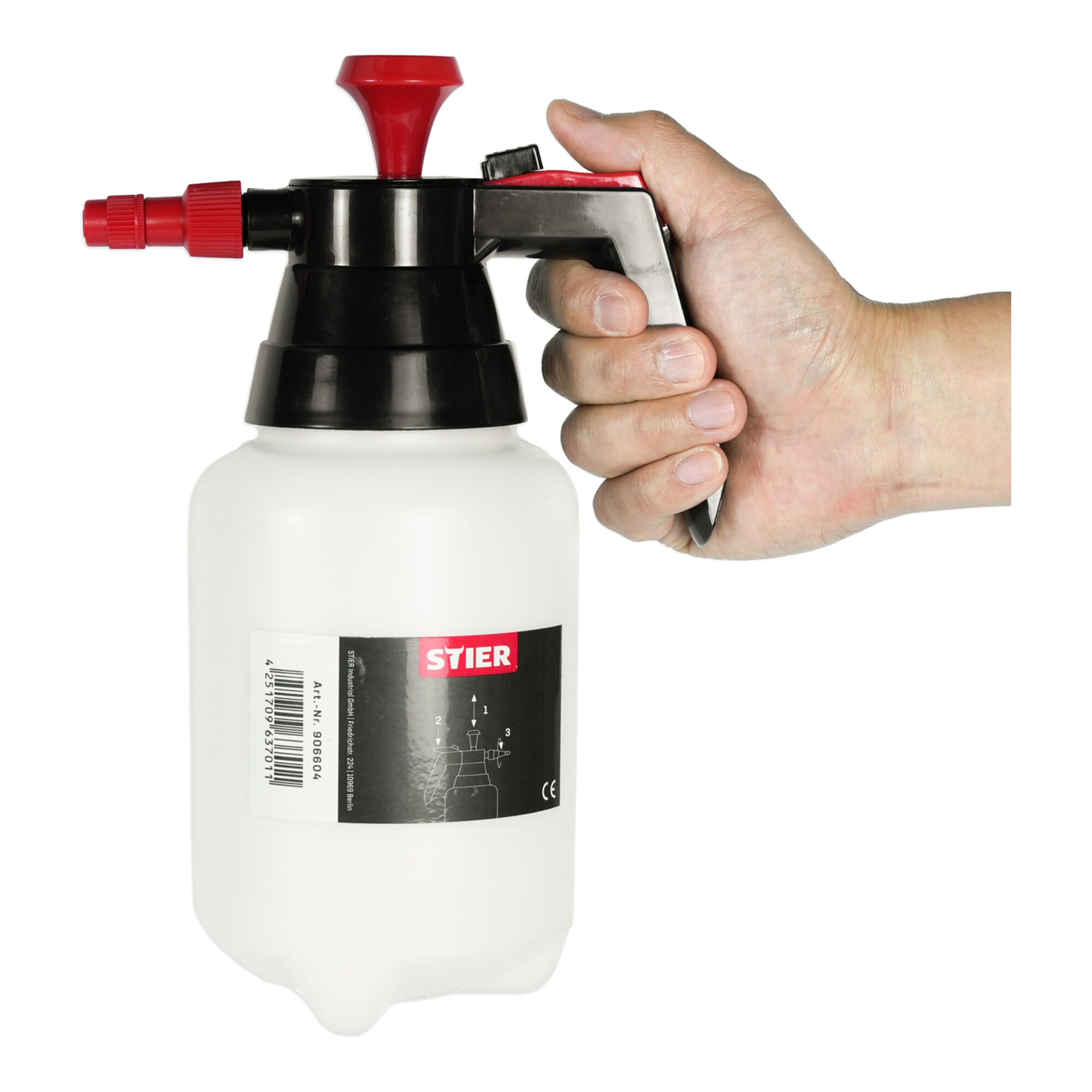 STIER Pumpsprühflasche für Bremsenreiniger mit Viton-Dichtung 1 L