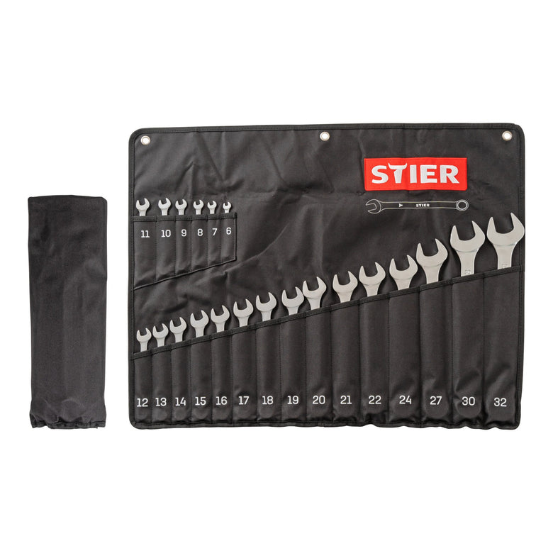 STIER combination wrench set SW 6 - 32 mm 21-piece made of high-quality