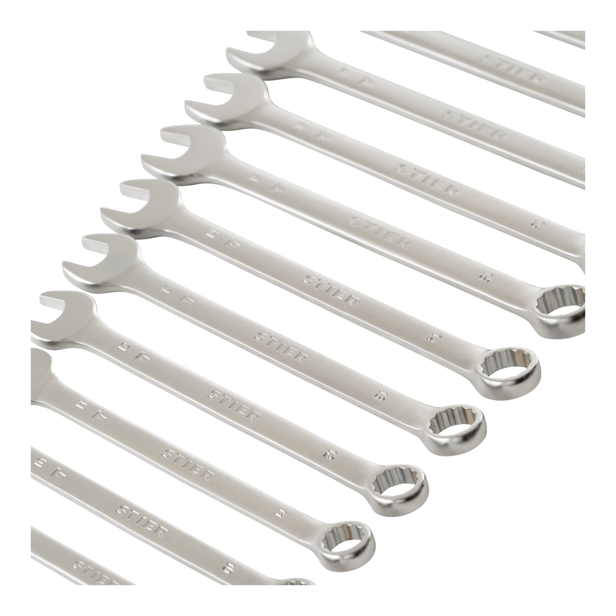 STIER Ringmaulschlüssel-Satz SW 6 - 32 mm 21-teilig aus hochwertigem