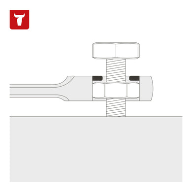 STIER Ringstop combination ratchet wrench set, 7 pieces, sizes 8 | 10 | 12 | 13 | 15