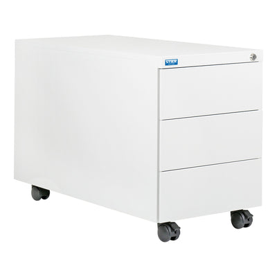 STIER Rollcontainer 3 Schubladen Abmessungen 550x390x790mm Farbe Lichtgrau (RAL