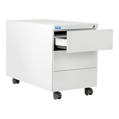 STIER Rollcontainer 3 Schubladen Abmessungen 550x390x790mm Farbe Lichtgrau (RAL