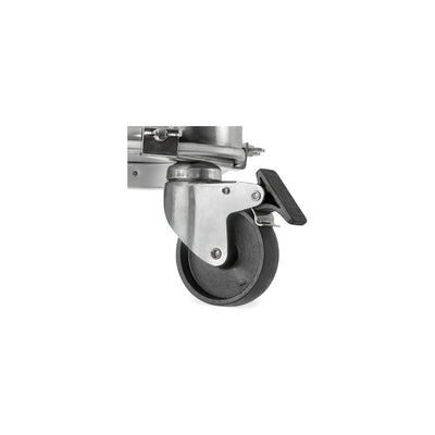 STIER castor set for aluminum boxes 4 castors, 2 of which have brakes, ideal for