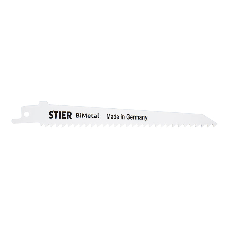 STIER reciprocating saw blade 5 pieces model ST4016 cutting length 130 mm tooth pitch 4.2