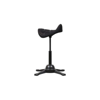 STIER Sattelhocker mit Sitzmulde Sitzhöhe 480-660mm schwarz