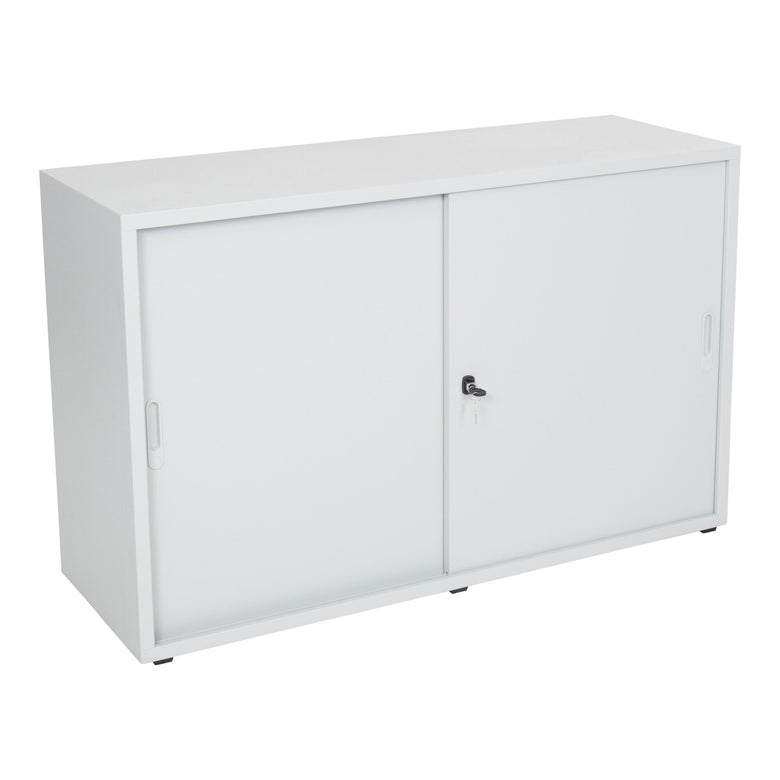 STIER Schiebetürenschrank HxBxT 750x1200x420mm lichtgrau