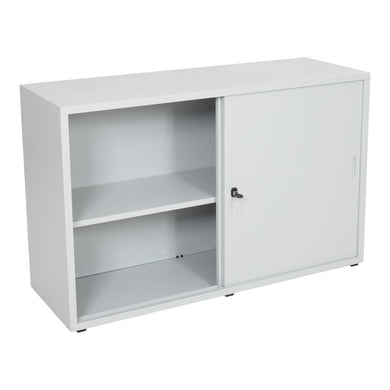 STIER Schiebetürenschrank HxBxT 750x1200x420mm lichtgrau