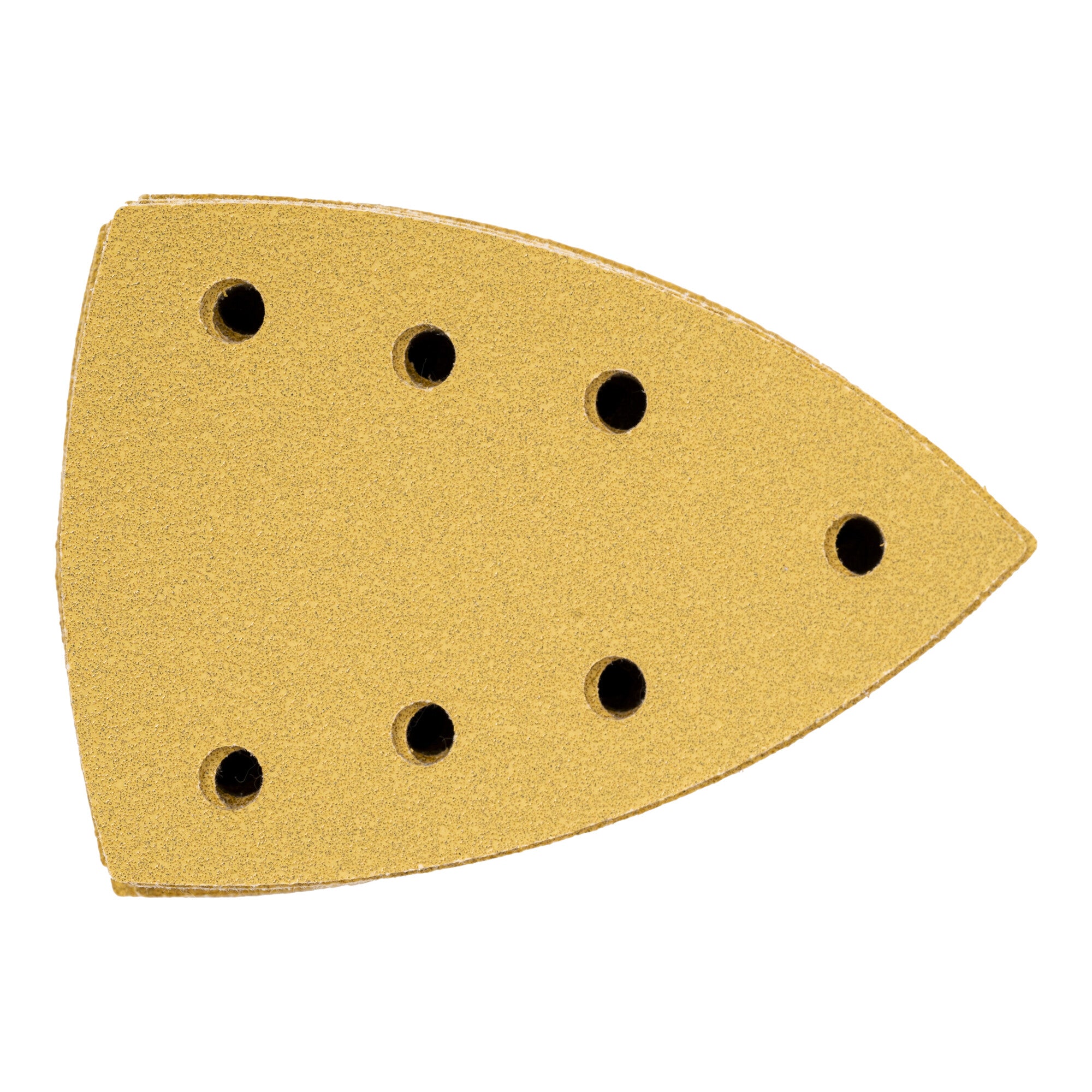 STIER Universal Delta Sanding Sheets | 100 x 150 | P60 | 50 pcs. | 7-hole | Corundum | Latex-containing, sturdy D-paper