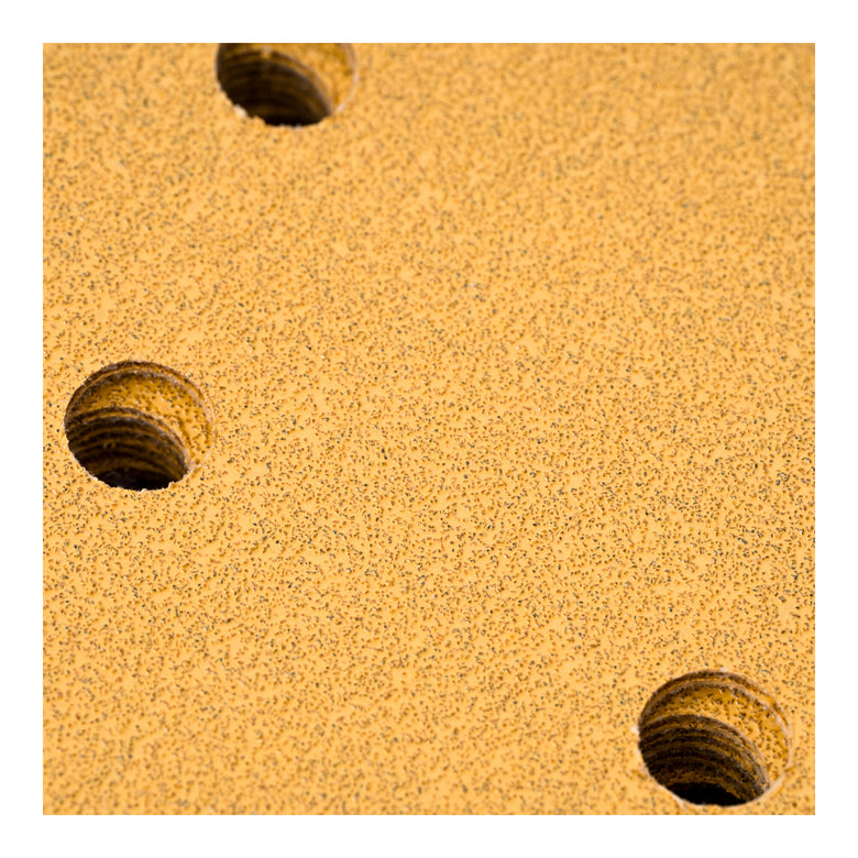 STIER Universal Delta Sanding Sheets | 100 x 150 | P60 | 50 pcs. | 7-hole | Corundum | Latex-containing, sturdy D-paper