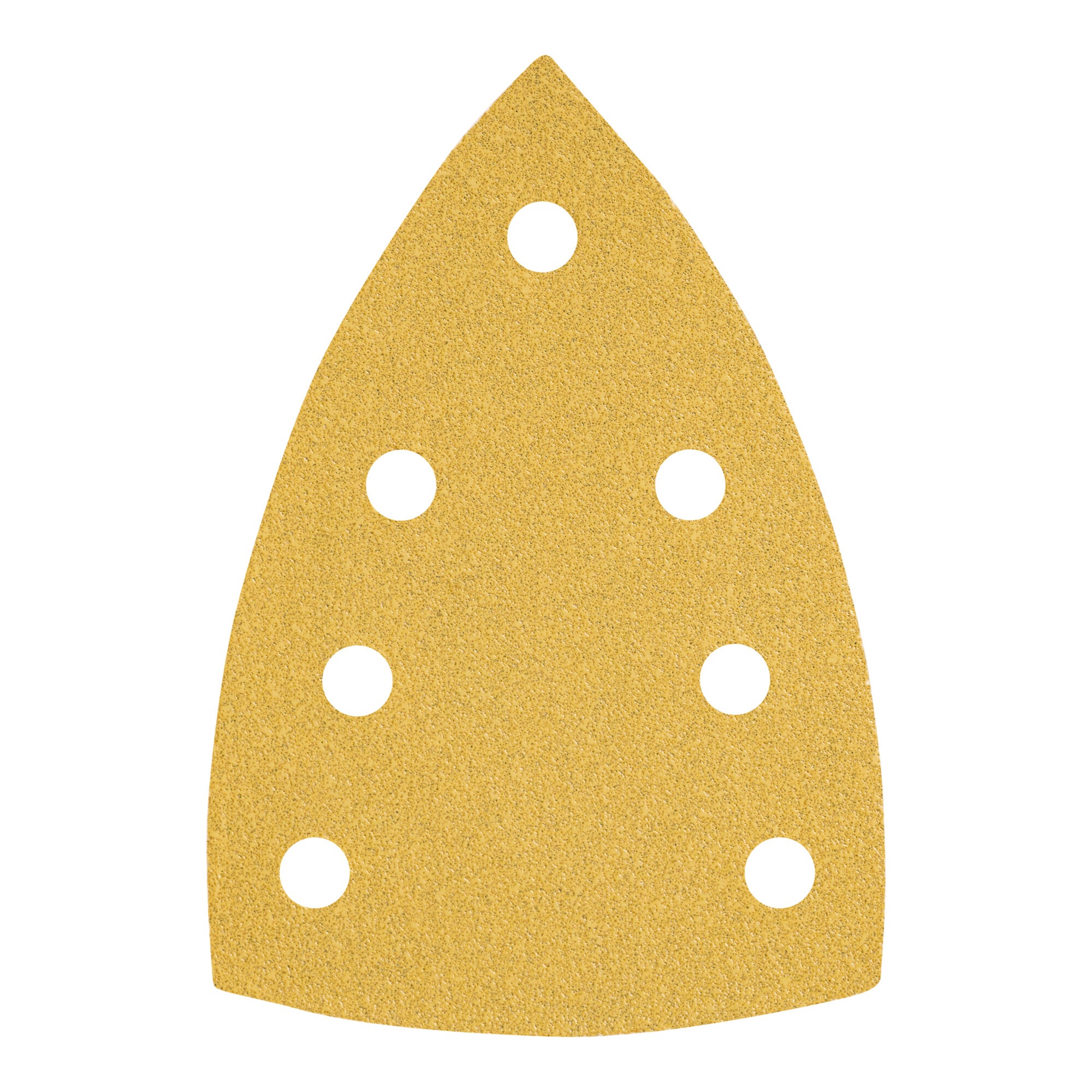 STIER Universal Delta Sanding Sheets | 100 x 150 | P60 | 50 pcs. | 7-hole | Corundum | Latex-containing, sturdy D-paper