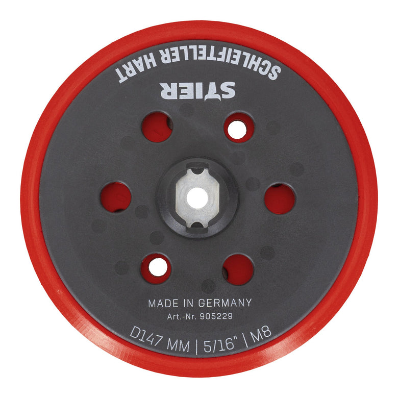 STIER Schleifteller Stützteller hart D147mm 5/16“ M8 für Exzenterschleifer 150