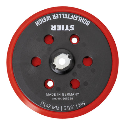 STIER Schleifteller Stützteller weich D147mm 5/16“ M8 für Exzenterschleifer 150