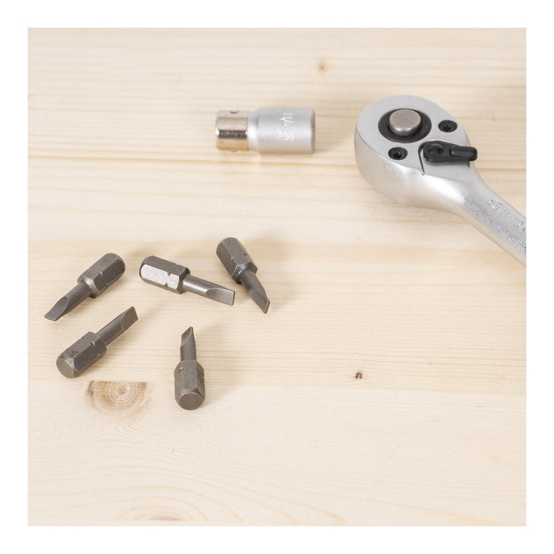 STIER slotted bit form C 6.3 length 25mm 10-pack 10 pieces various sizes bit set