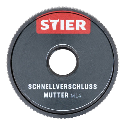 STIER Schnellverschluss Mutter M14 für Winkelschleifer bis 230mm Durchmesser