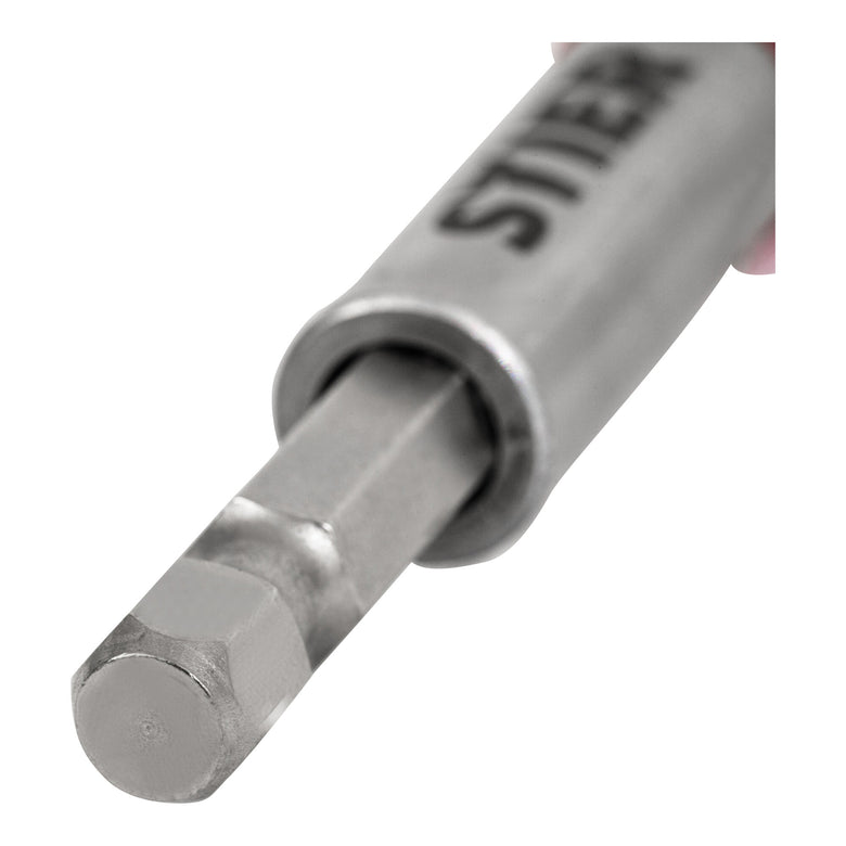 STIER quick-change bit holder 1/4'' magnetic hexagon 65 mm long one-handed