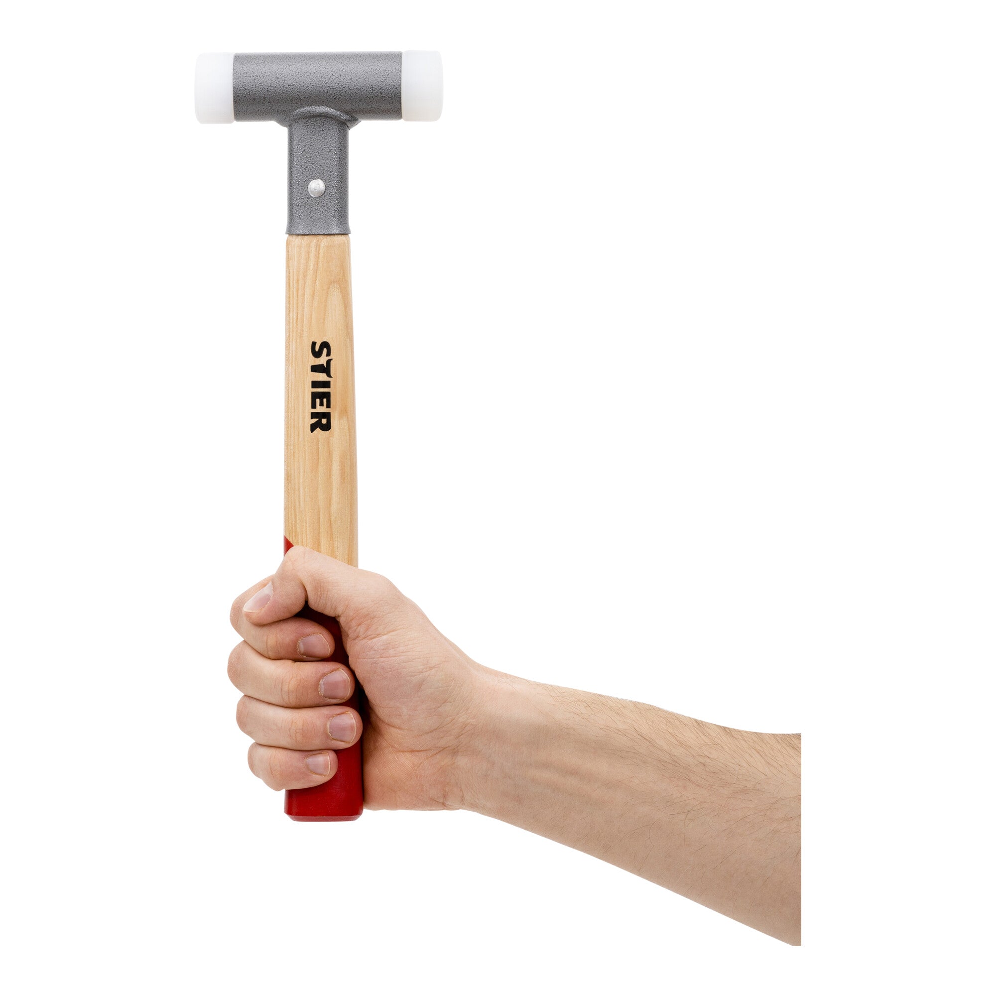 STIER soft-face hammer with hickory handle UPE/Nylon (65D/70D) recoil-free Ø 30 mm