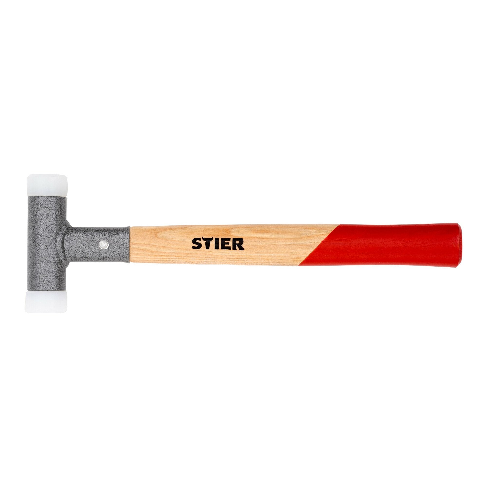 STIER Schonhammer mit Hickory-Stiel UPE/Nylon (65D/70D) rückschlagfrei Ø 30 mm