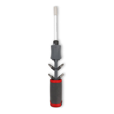 STIER screwdriver with bit magazine 13-piece magnetic holder left-hand tightening bits