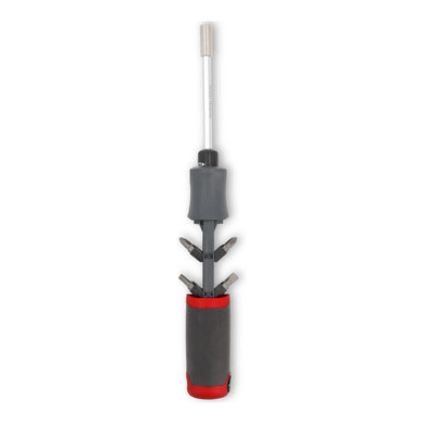 STIER screwdriver with bit magazine 13-piece magnetic holder left-hand tightening bits