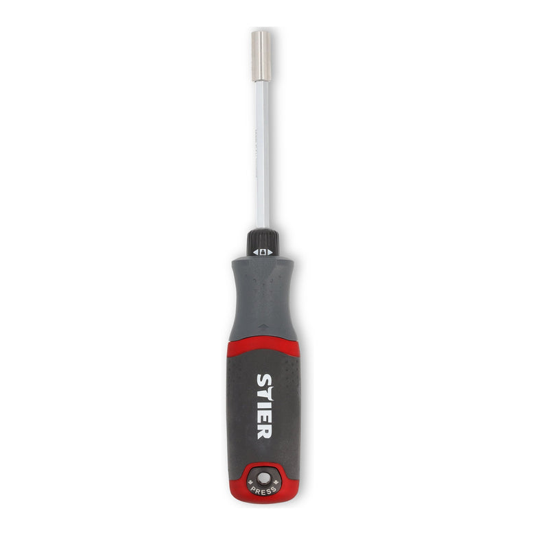 STIER screwdriver with bit magazine 13-piece magnetic holder left-hand tightening bits