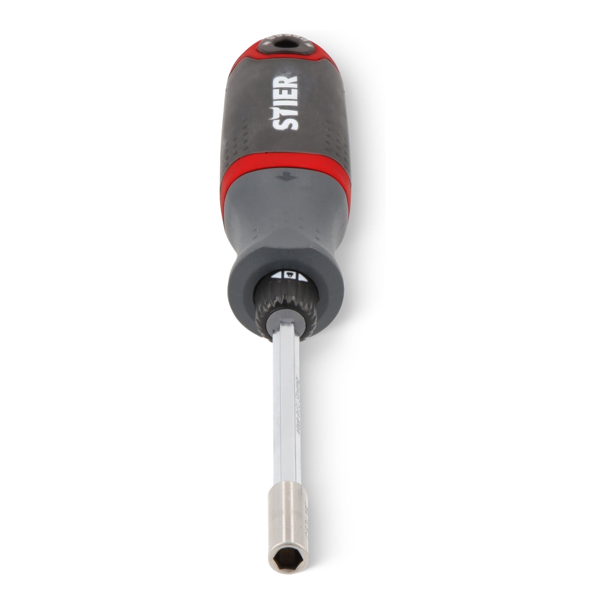 STIER screwdriver with bit magazine 13-piece magnetic holder left-hand tightening bits