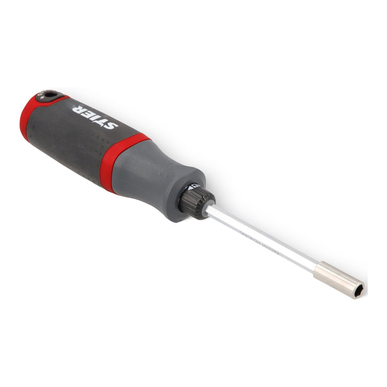 STIER screwdriver with bit magazine 13-piece magnetic holder left-hand tightening bits