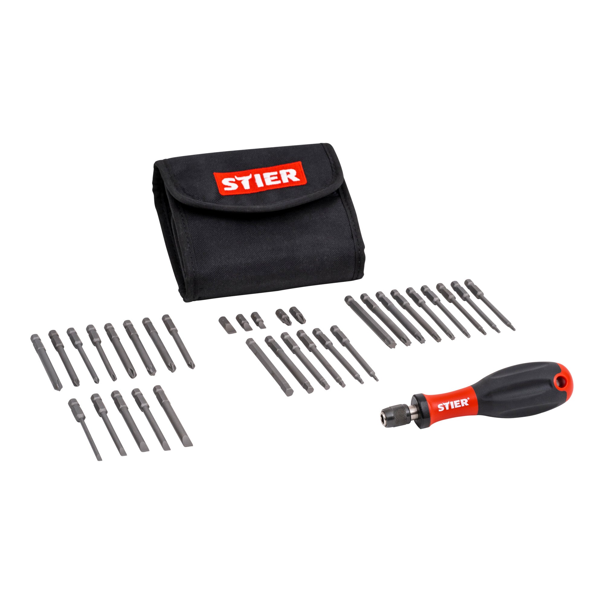 STIER screwdriver set with interchangeable blades 38-piece screwdriver set