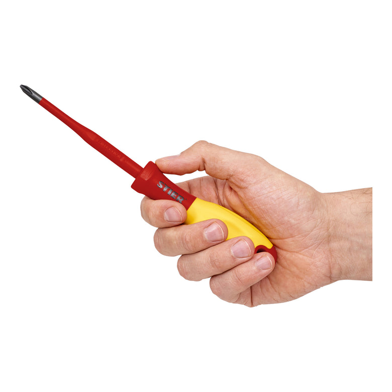 STIER screwdriver set slimVDE+ 9-piece 80 - 125 mm with slotted Phillips