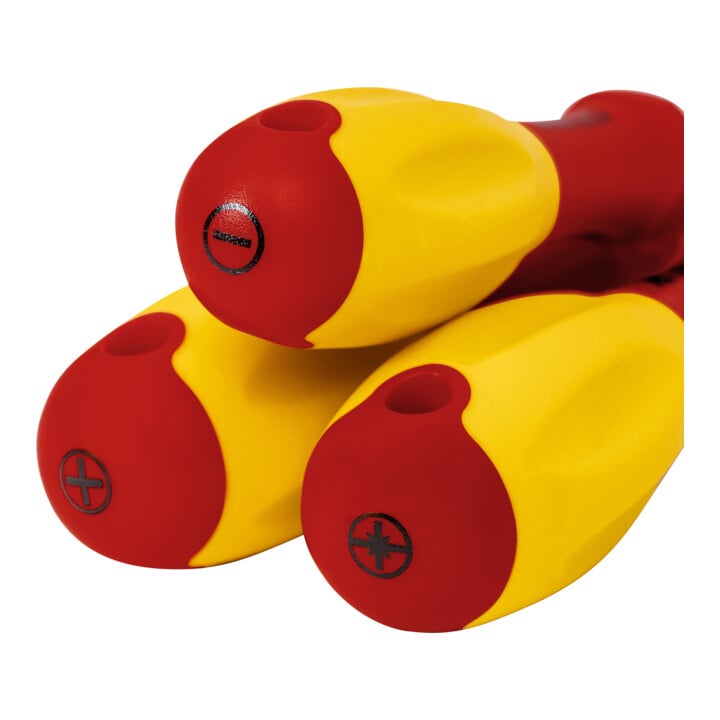 STIER Schraubendreher-Satz slimVDE+ 9-teilig 80 - 125 mm mit Schlitz Phillips