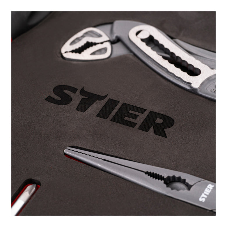 STIER screwdriver pliers set 17-piece chrome-vanadium steel in