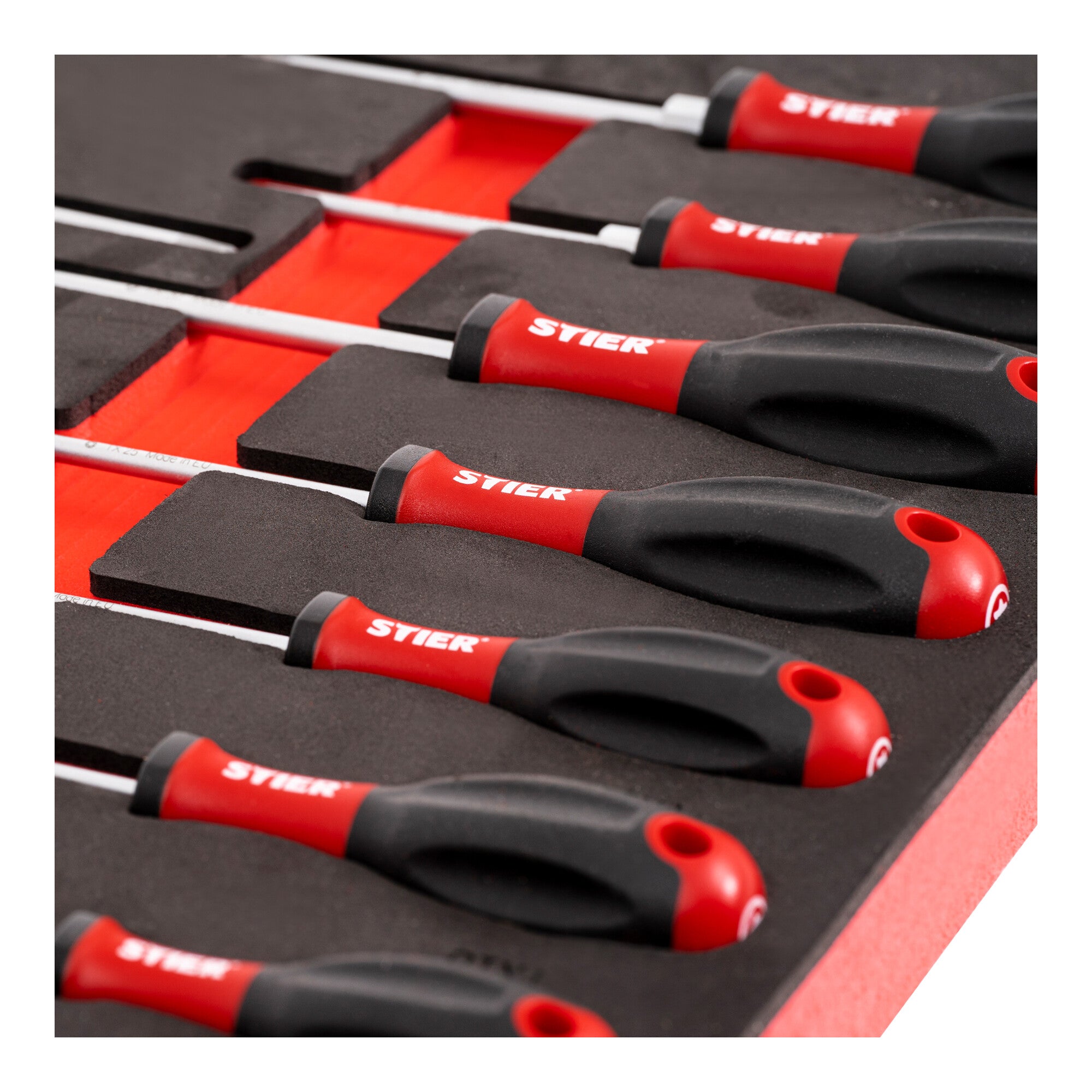 STIER screwdriver pliers set 17-piece chrome-vanadium steel in