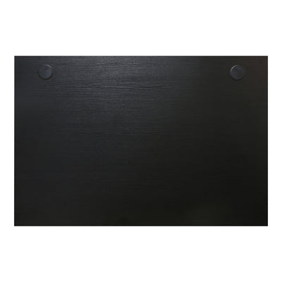 STIER desk top 120x80cm black melamine coated tabletop 25mm thick