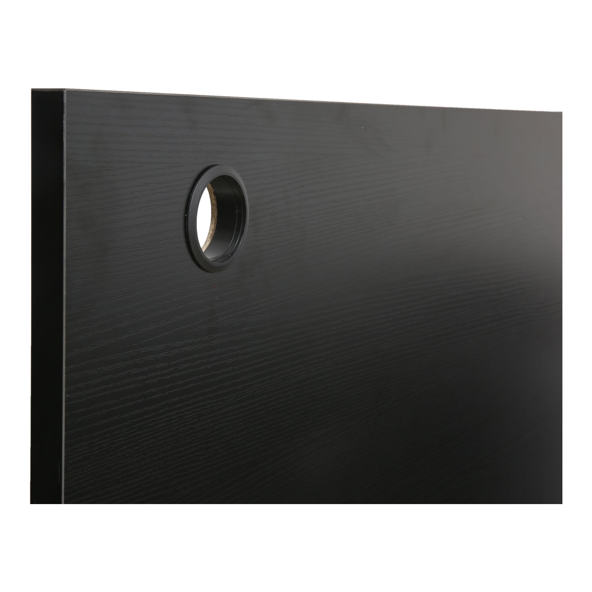 STIER desk top 120x80cm black melamine coated tabletop 25mm thick