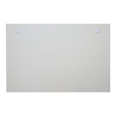 STIER desk top 120x80cm white melamine coated tabletop 25mm thick with