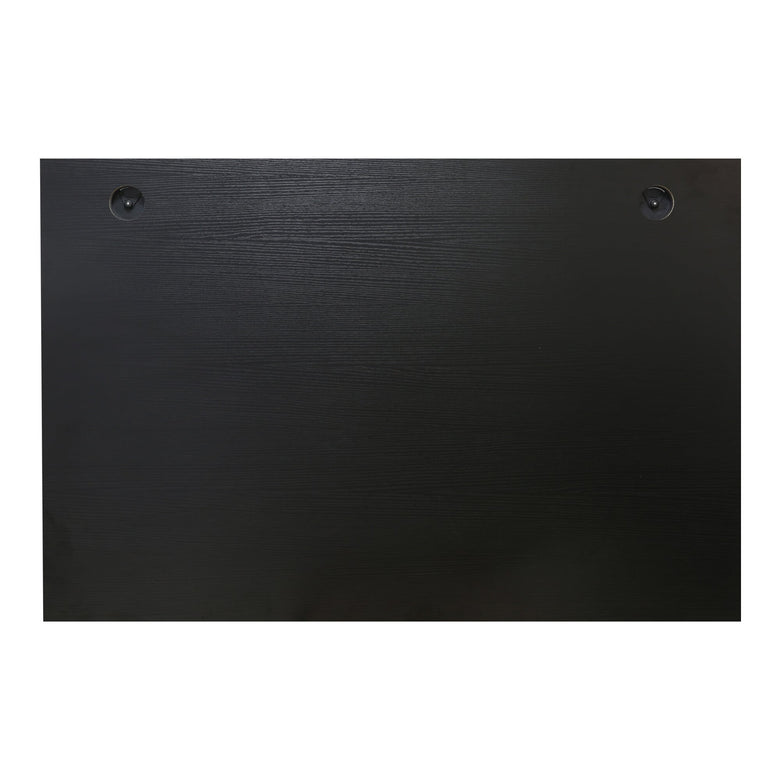 STIER desk top 160x80cm black melamine coated tabletop 25mm thick