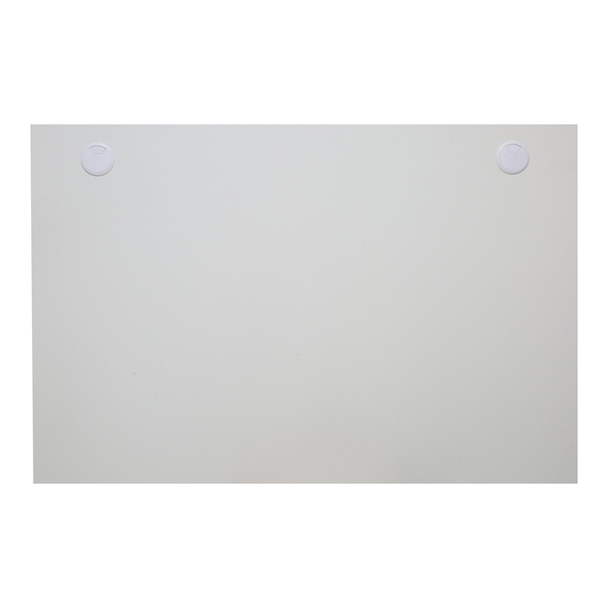 STIER desk top 160x80cm white coated 25mm thick cable outlets