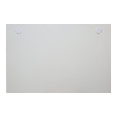 STIER desk top 160x80cm white coated 25mm thick cable outlets