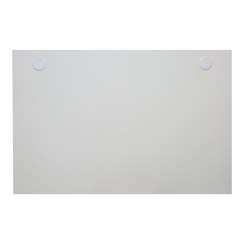 STIER desk top 180x80cm white melamine coated tabletop 25mm thick with