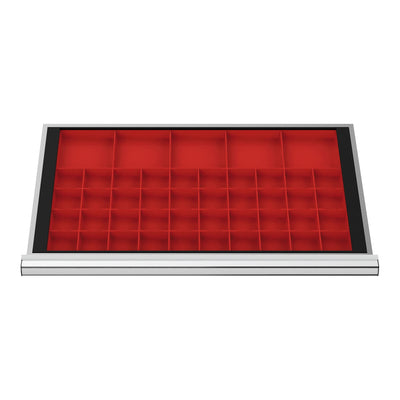STIER Schubladeneinteilung Kleinteilekästen BLH 50 mm Innenmaß 800x450 mm 40 KTK