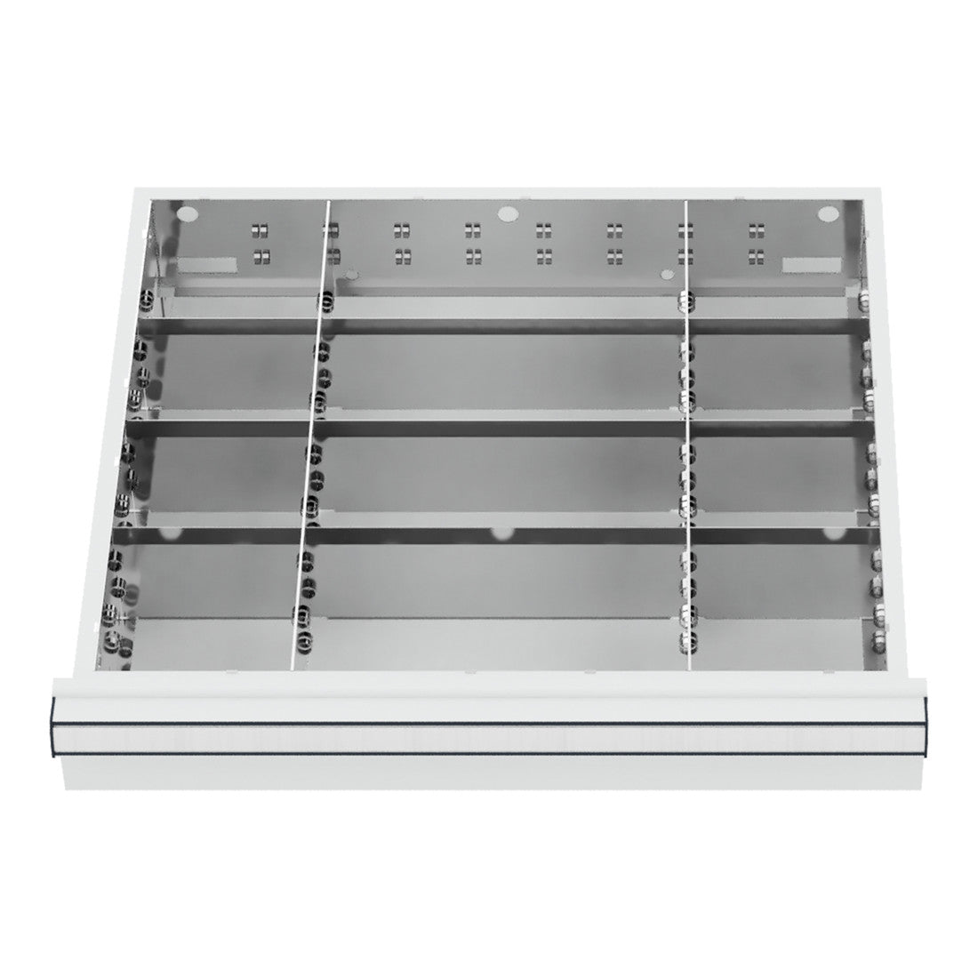 STIER Schubladeneinteilung Metalleinteilung BLH 100/125 mm Innenmaß 500x450 mm