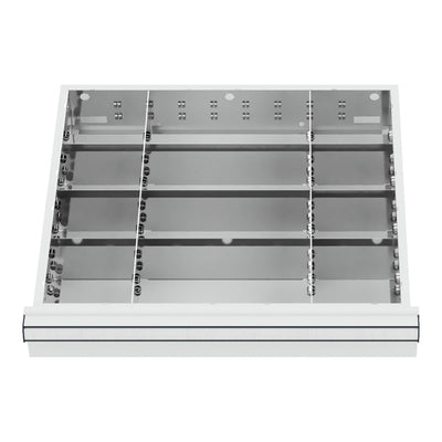 STIER Schubladeneinteilung Metalleinteilung BLH 100/125 mm Innenmaß 500x450 mm