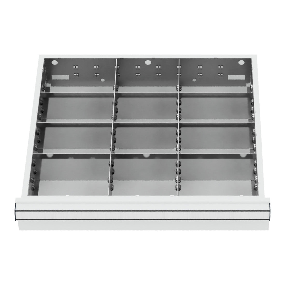 STIER Schubladeneinteilung Metalleinteilung BLH 100/125 mm Innenmaß 500x450 mm