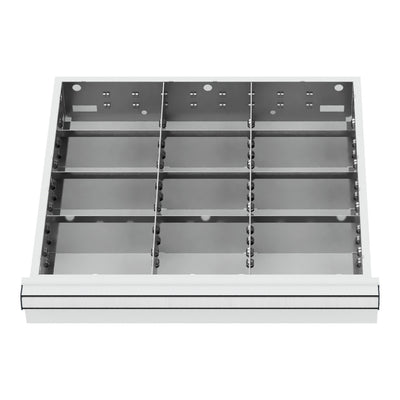 STIER Schubladeneinteilung Metalleinteilung BLH 100/125 mm Innenmaß 500x450 mm