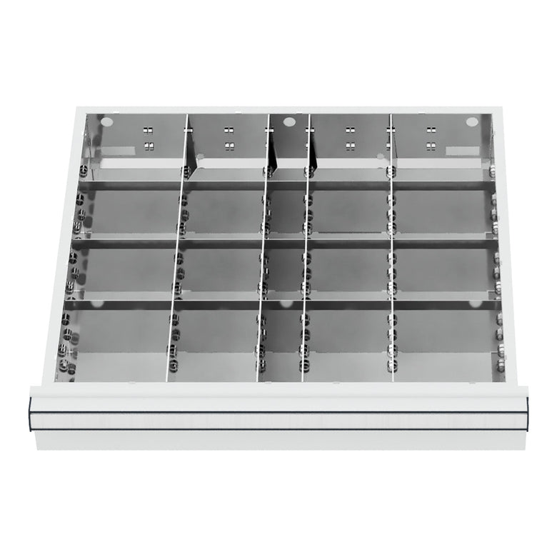 STIER drawer divider metal divider BLH 100/125 mm internal dimensions 500x450 mm